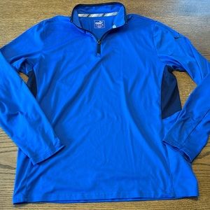 Puma Golf Royal Blue quarter zip size medium